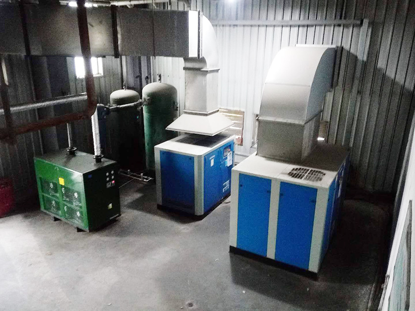 上海某自動化精密儀表公司使用斯可絡空壓機進行氣共享節(jié)能改造